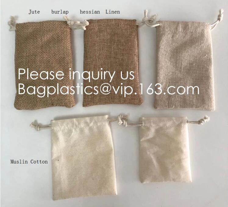 Cotton Reusable Grocery Bags, Produce Bags, Jewelry Pouch, Muslin Brewing bags, Linen Sachet bags, Spice bags, Christmas