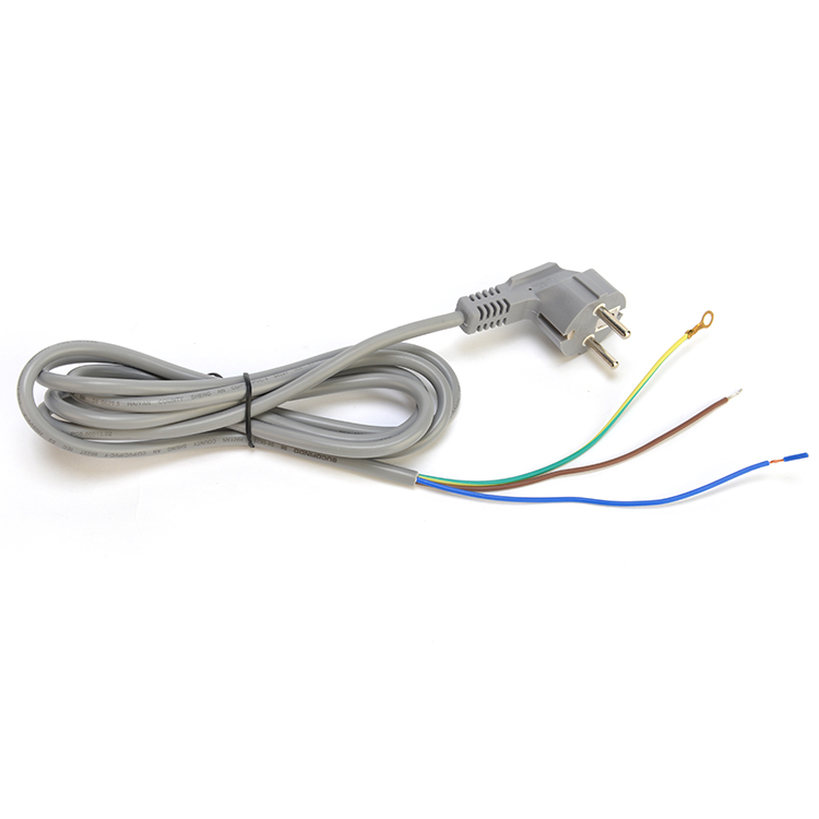 Cable Specification H05VV-F/H05RN-F 3x0.75-1.5MM2 VDE Standard Power Cable Grey or Customized for AC Computer Power Cord