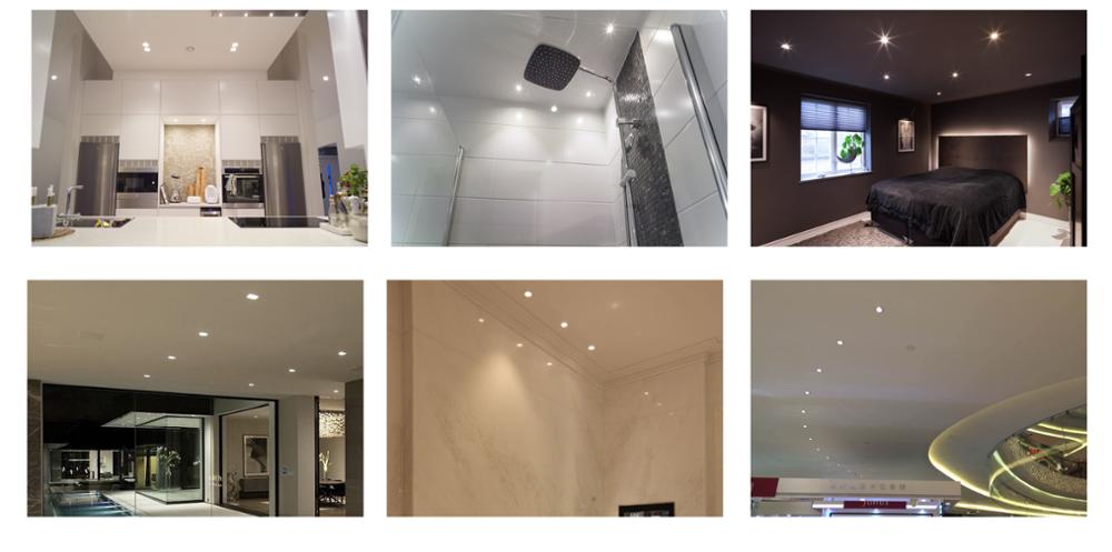 IP20 Indoor 70mm cutout decoration aliminum led downlights