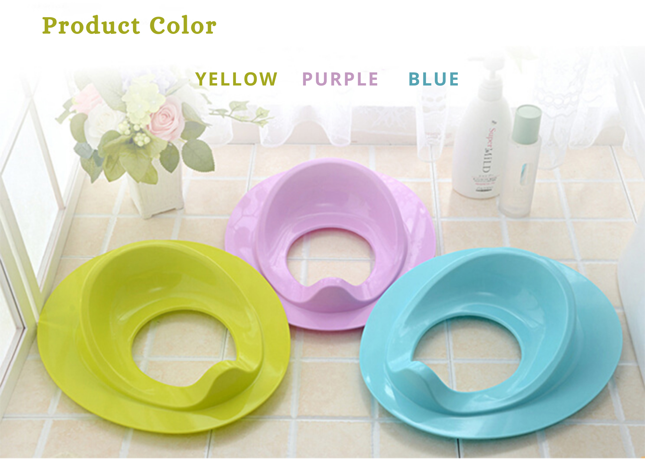 Sturdy Material Childrens Potty Seats Kids Toilet Seat Non Slip