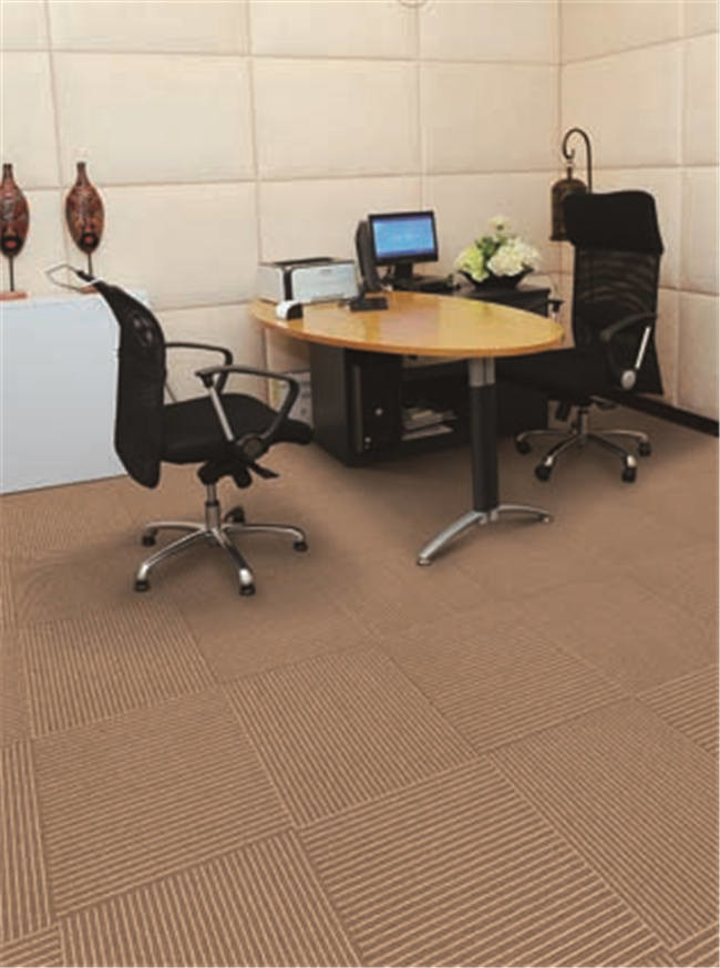 Floor Carpet Design Squares / Residential Modular Carpet For Project