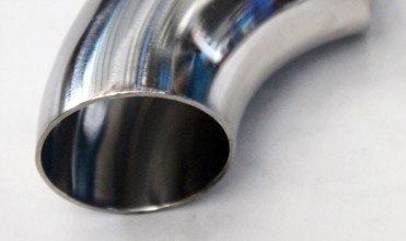 Hygienic Stainless Steel 90 Deg Seamless Pipe Fittings Butt Welding 120 Degree Elbow