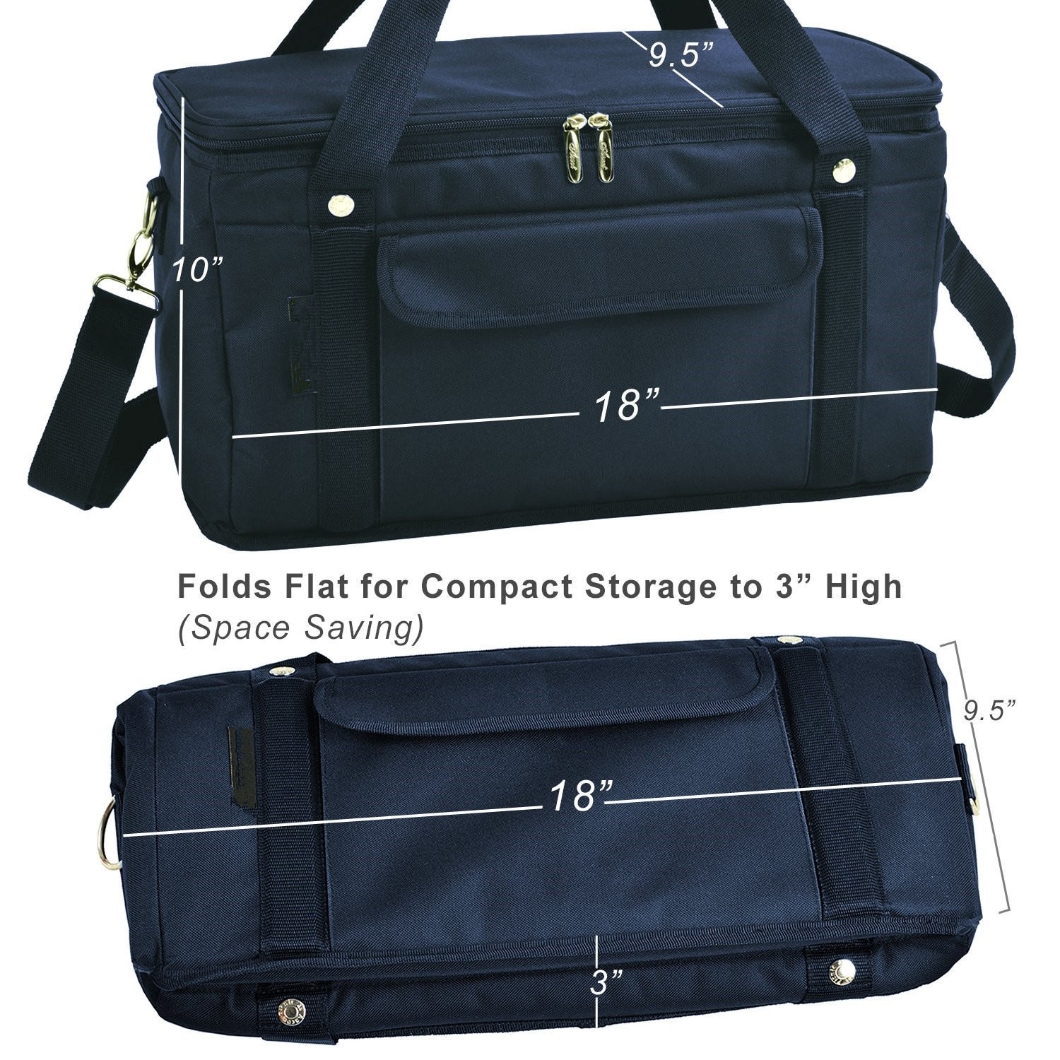 Hard & Soft Collapsible Insulated Cooler Tote Bags To Keep Food Frozen