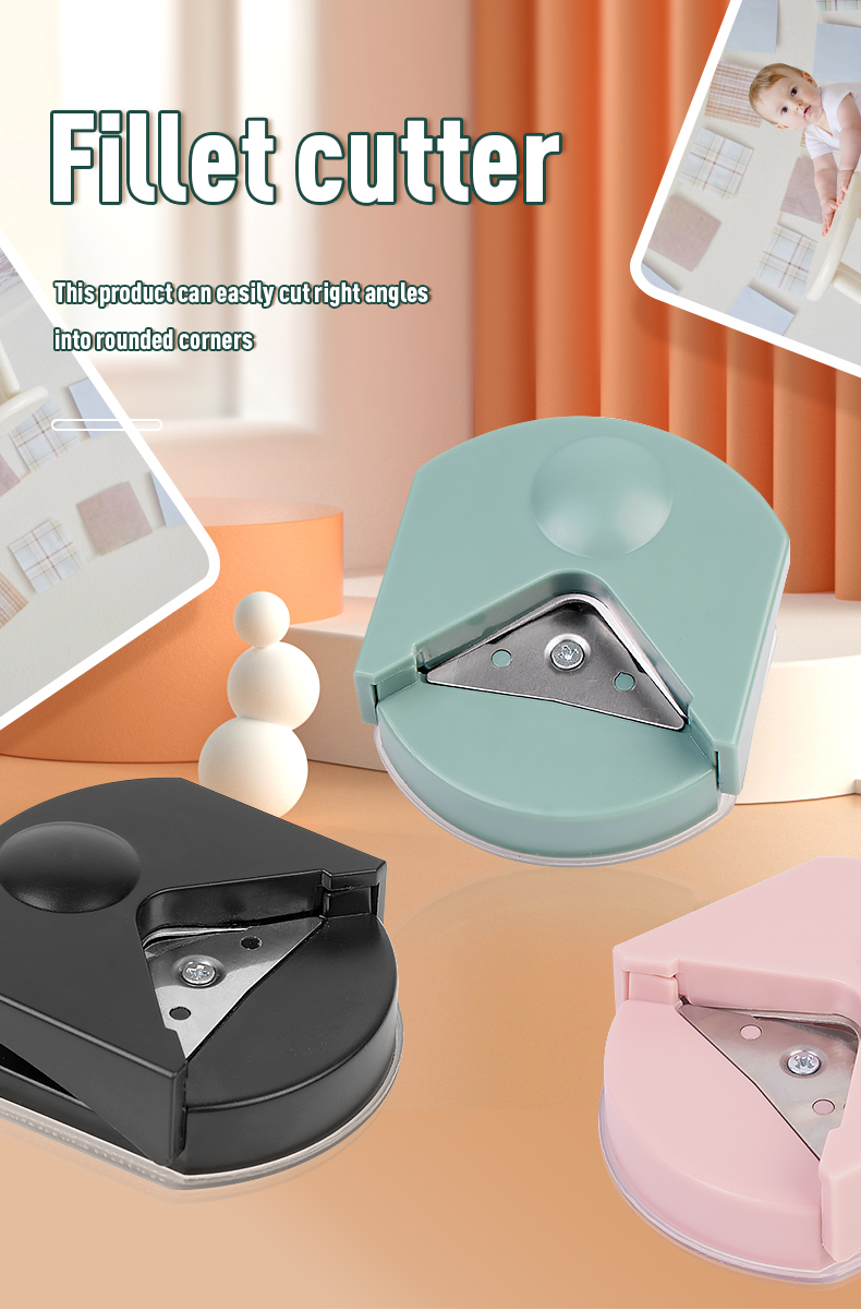 Manual Small Paper Corner Cutter for R4 Corner Rounder Cutter Product size 5.3*5.3*2.3