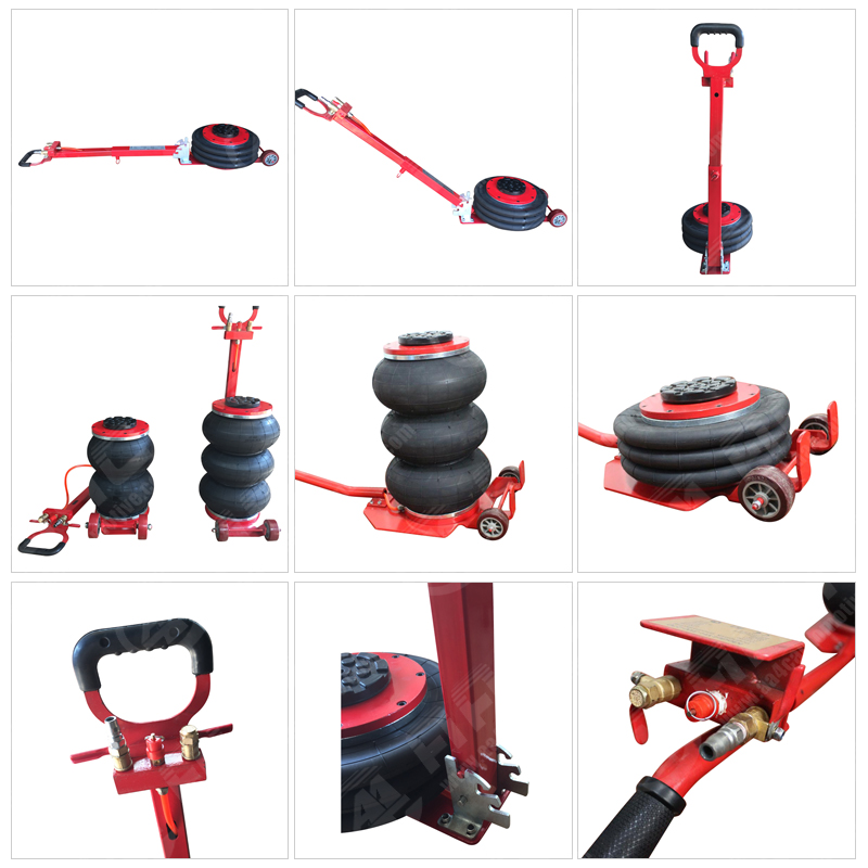 Floor Air Bag Car Jack With Straight Handle 2T 2 Layers Ballon Workshop Equipment In China