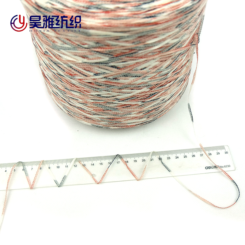 Multiple Braided Space Dyed Yarn 70% Cotton 30%Nylon Yarn Knitting