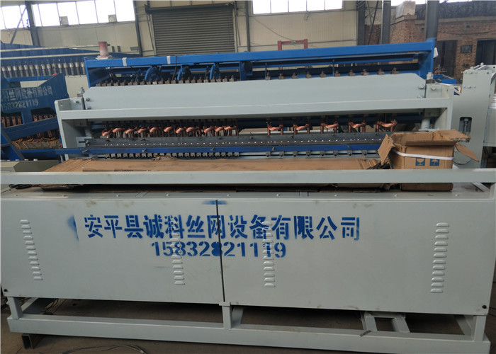 Full Automatic Fence Panel Making Machine , Double Wire Fence Welded Wire Mesh Machine
