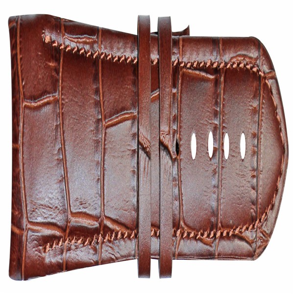 16mm - 22mm 2 Piece Curved Replacement Leather Strap