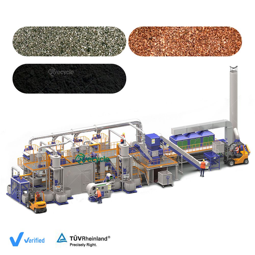Recycling Machine for Copper Foil Separation in Lithium Ion Battery Cathode Material