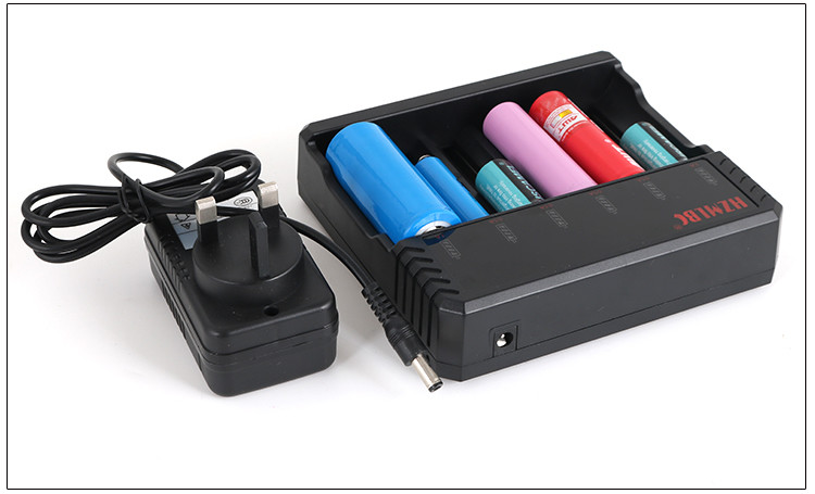 6 Slots AA AAA Lithium Ion Battery Charger , Universal Nimh Nicd Battery Charger