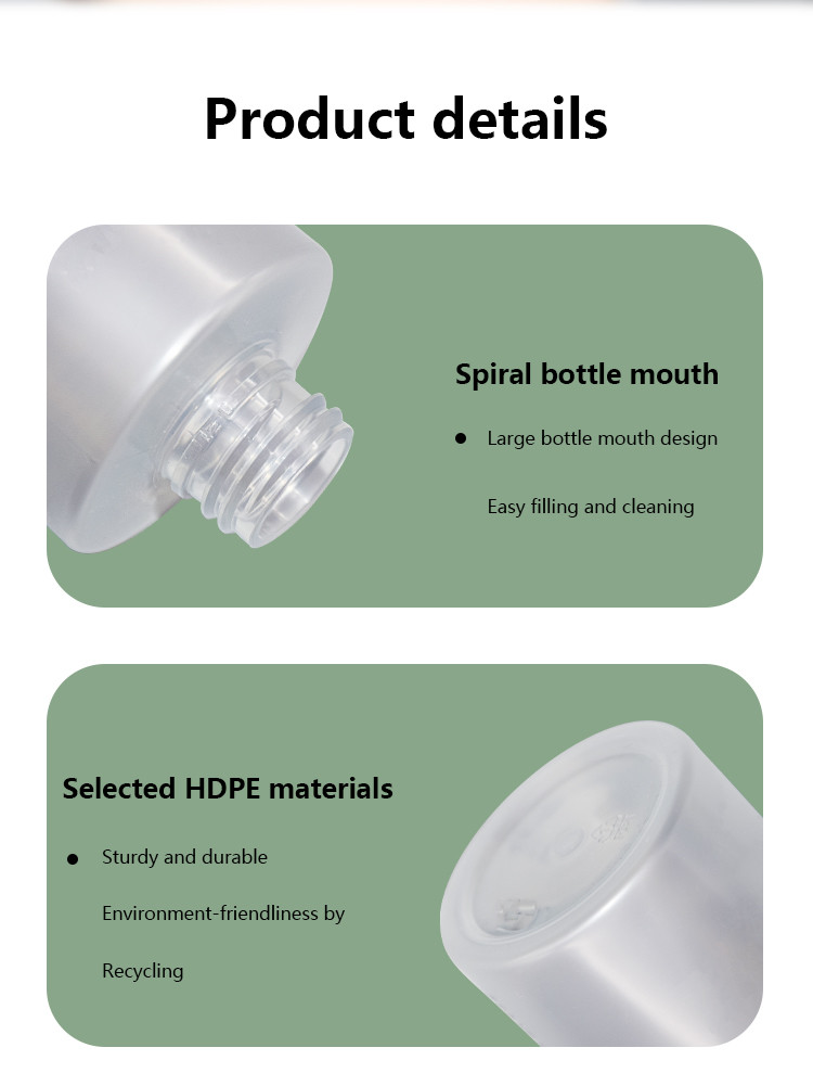200ml/300ml Makeup Cleansing Oil Pump Bottle Makeup Water Hand Sanitizer Shower Gel Bottle UKG29