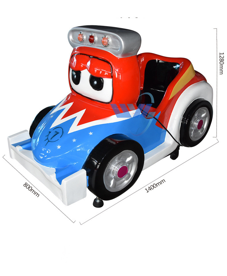 Arcade Car Kiddie Ride , Coin Operated Car Ride W80*D124*H128CM For Kids