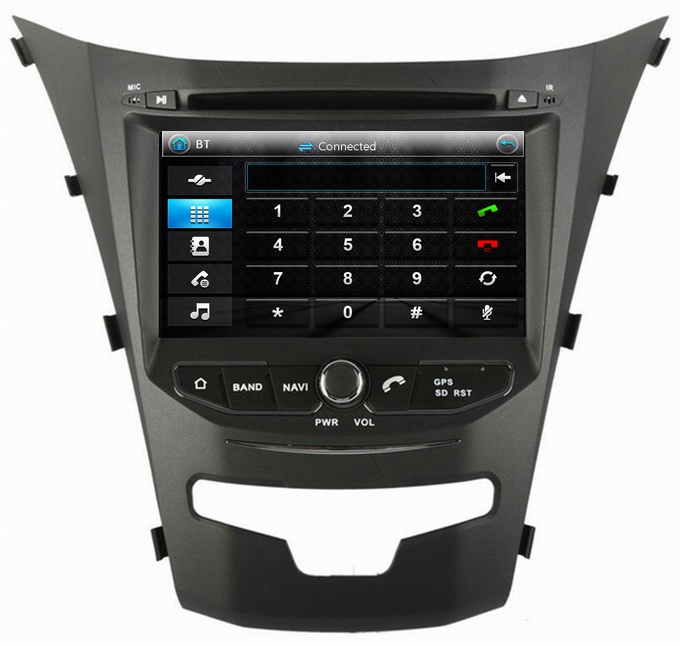 Ouchuangbo 8"Touch Screen DVD Radio Player Ssangyong Korando 2014 GPS Navi Bluetooth iPod SD USB SWC OCB-8067A