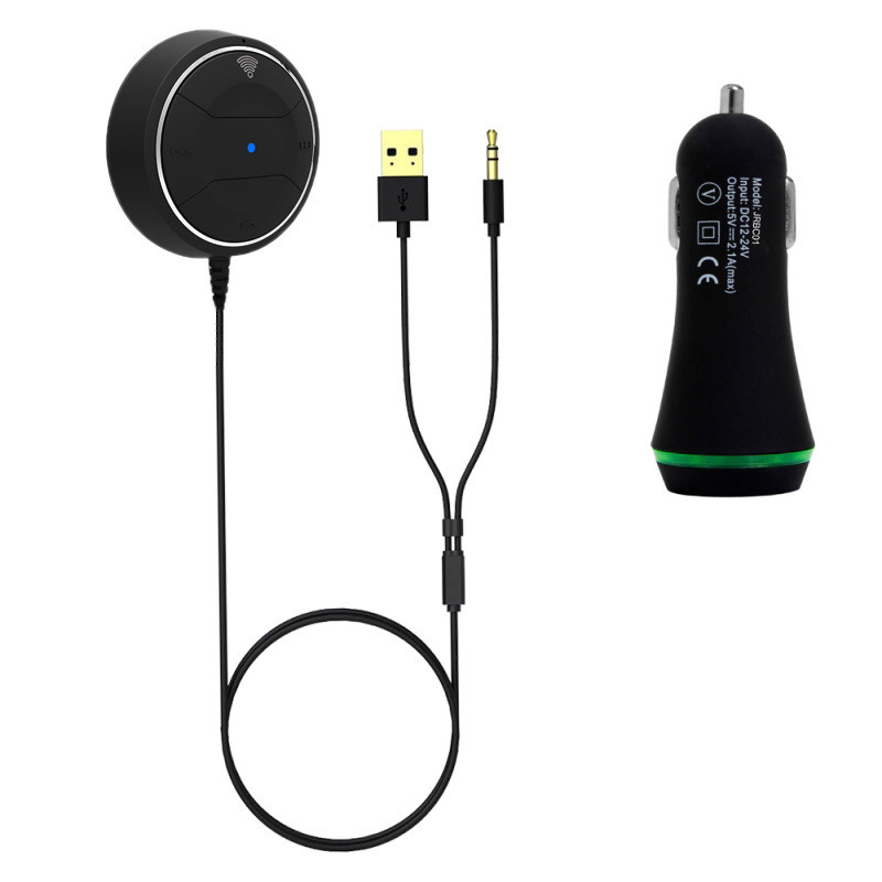 Stereo Sound Speakers Portable Mini Desktop Bluetooth Handsfree Car Kit Amplified