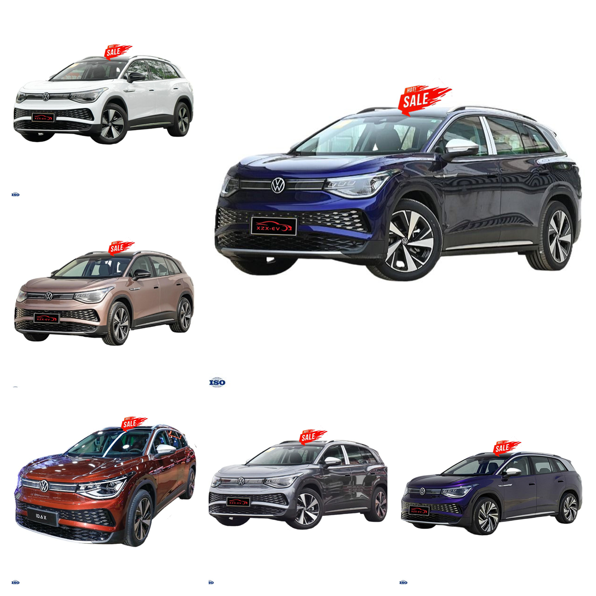 Wholesales Price in stock vw Id4X ID4 CROZZ ID6X ID.6 CROZZ Pure+ lite Pro prime Vehicles In Sale Online /Used Cars Electric Car