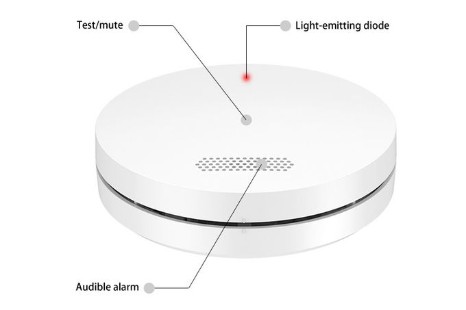 10 Year 85 DB Fire Alarm Smoke Detector Security Precise Induction Smoke Alarm System