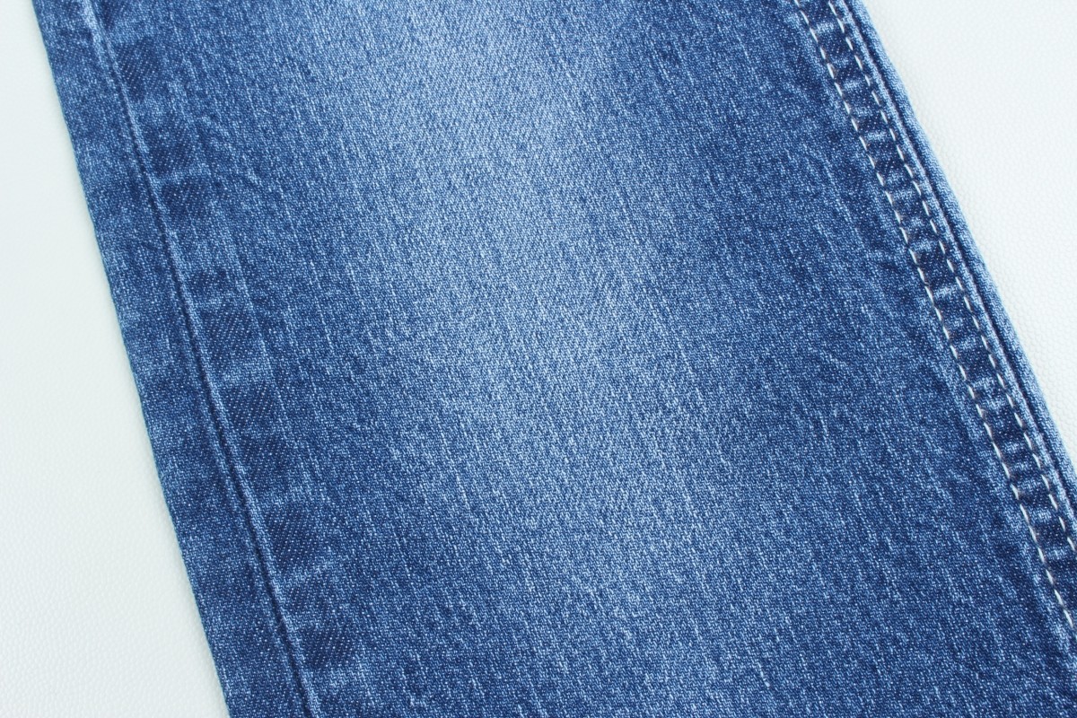 11.2 Oz Super Dark Blue Cotton Spandex Denim Fabric For Jeans