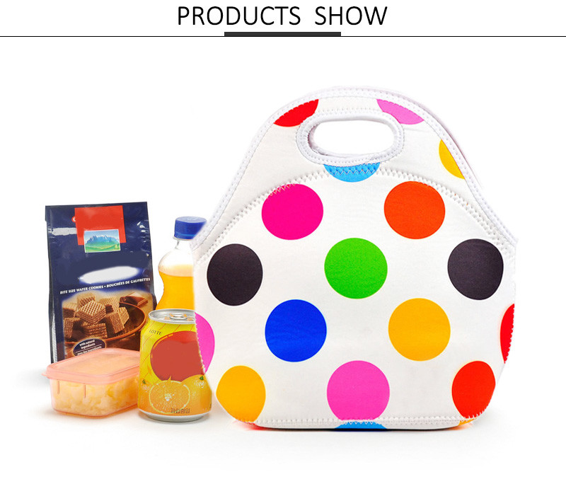Pattern Tote Food Insulated Picnic Neoprene Lunch Bag