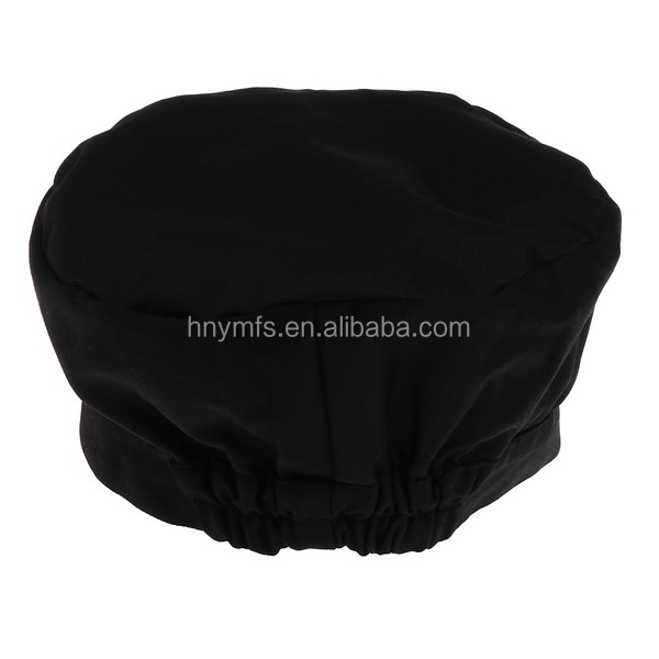 100% Cotton Adult Adjustable Cooking Chef Hat Elastic Unisex Breathable