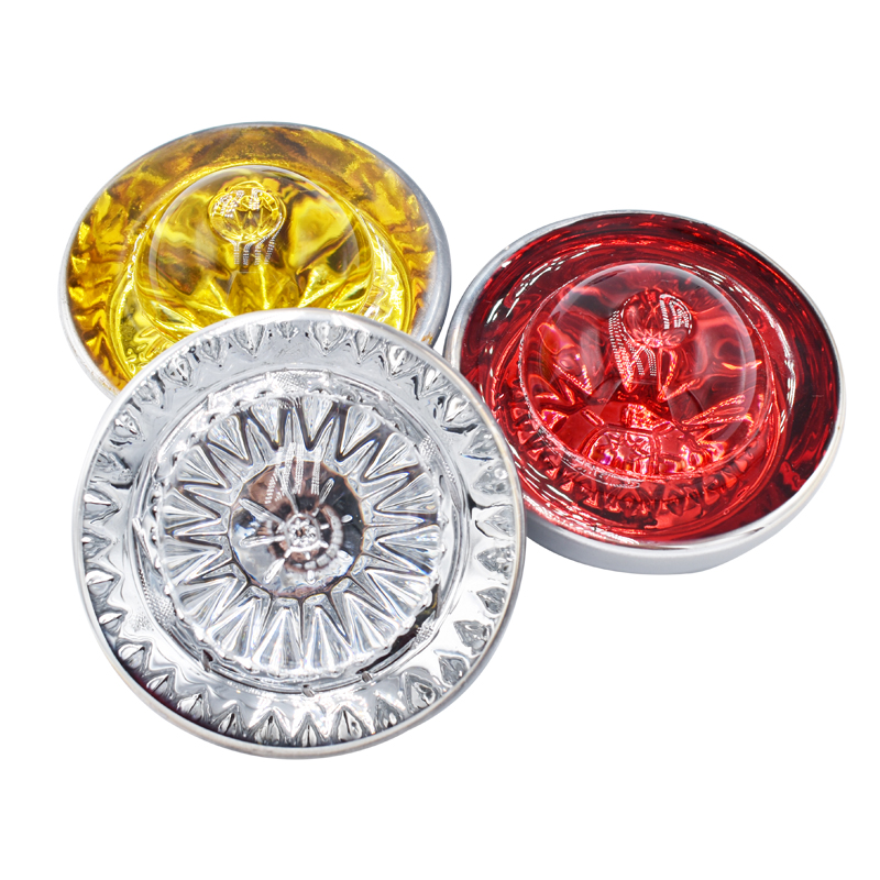 Road Safety Road Marking Glass LED Road Studs Solar Reflective Cat's Eye Lights Sale