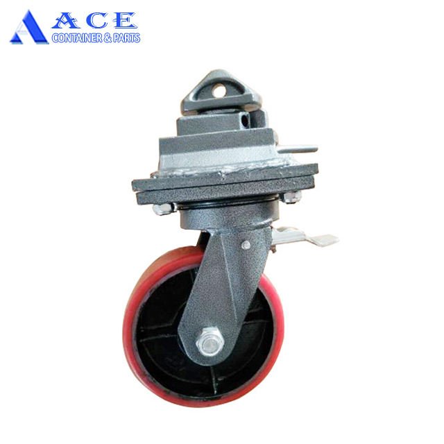 ISO Shipping Container Moving Caster Wheels Heavy Duty Swivel Rigid Customized OEM Support