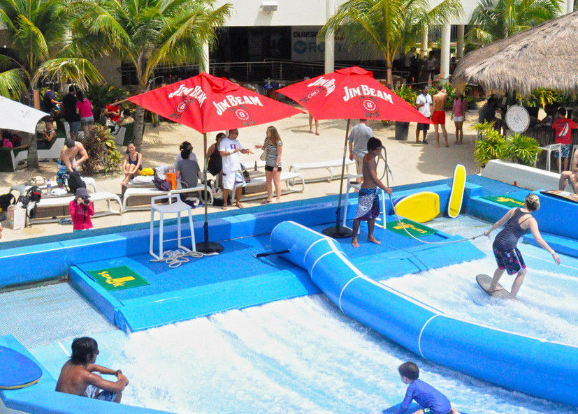 Aqua Play Flowrider Water Ride For Skateboarding Surfing Sport/ Fiberglass Water Slide