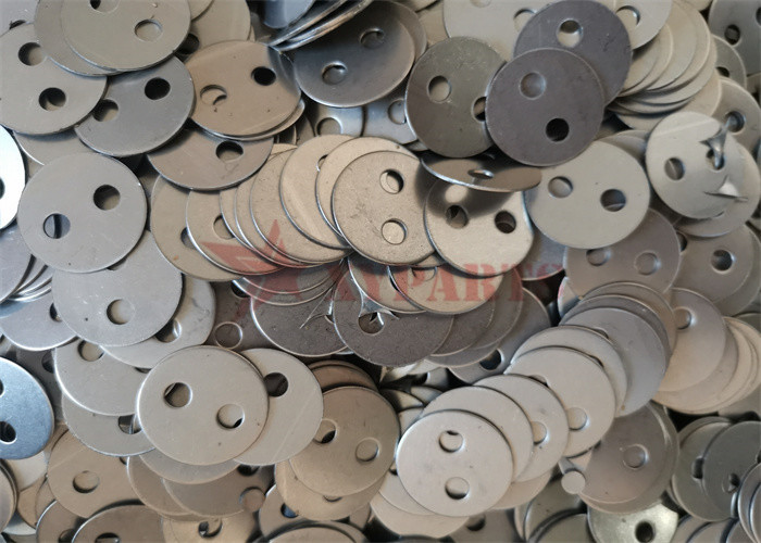 1'' Ss Lacing Washers With Double Hole To Wrap Insulation Around Irregular Shape
