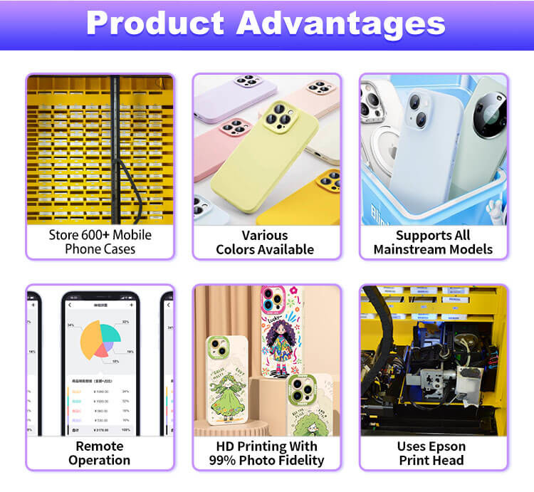 Revolutionize Your Business with Our Phone Case Printing Vending Machine 360 PCS / Day