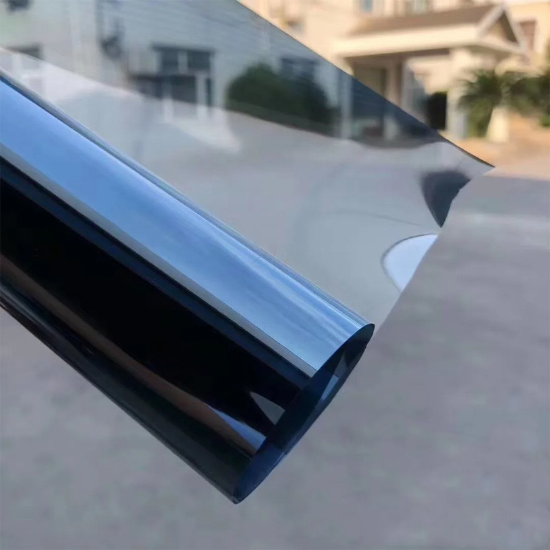 Glass PET Building Window Film Silver 20% VLT 2mil 1.52 X 30m