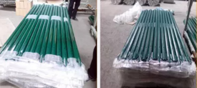 Pvc Coated Angle Bar Steel Palisade Fencing 1.8*2.4m D Pale For Residential