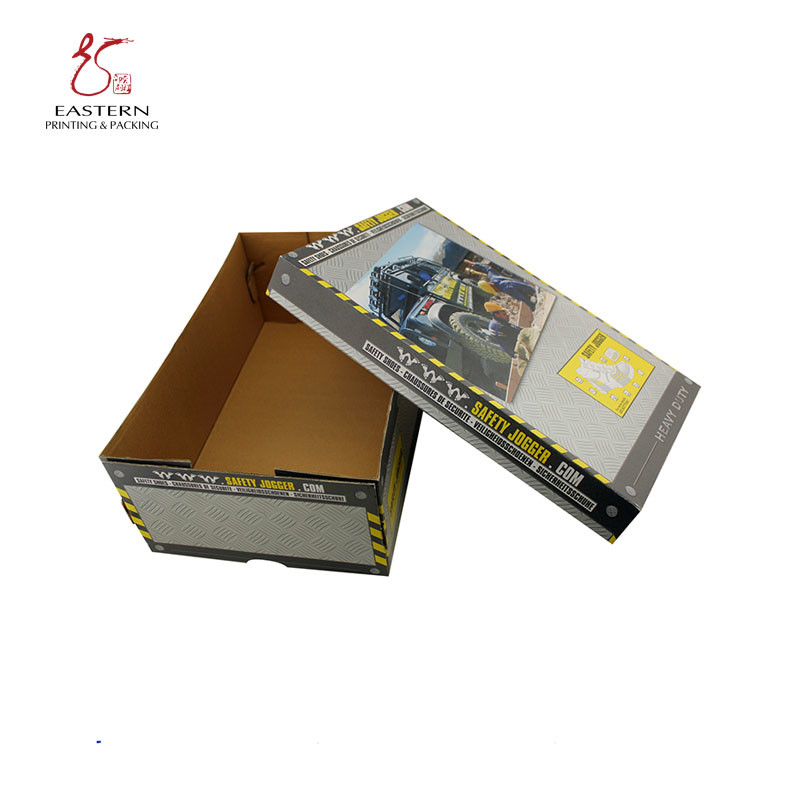 Customized Lid & Bottom Corrugated Paper Box for Shoe Packaging