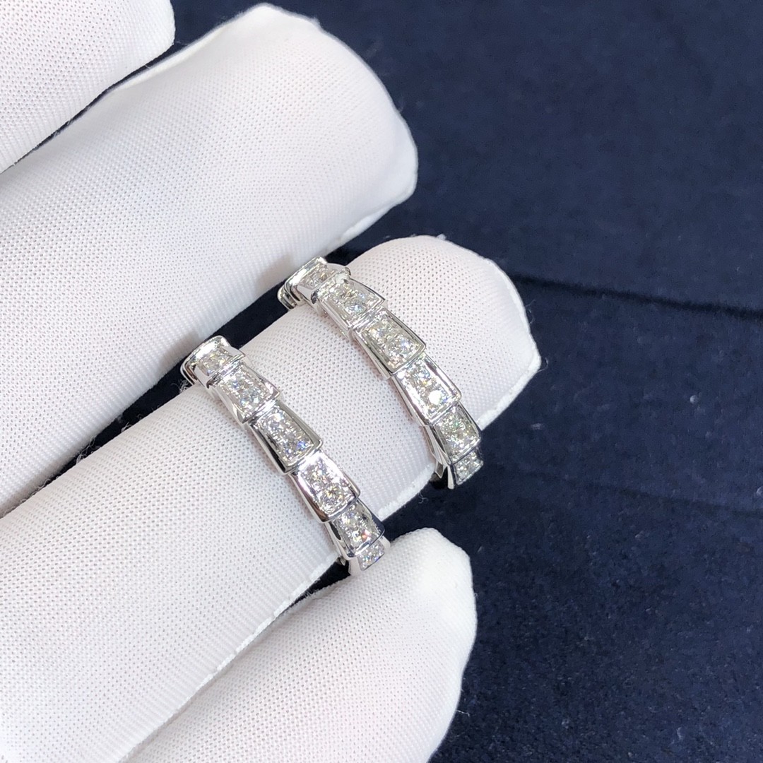 Elegant Customized 18K Gold Serpenti Viper Ring Diamond Ring Yellow Gold White Gold