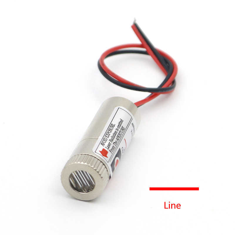 Industrial 5V Metal Glass Lens 12MM Line Laser Module