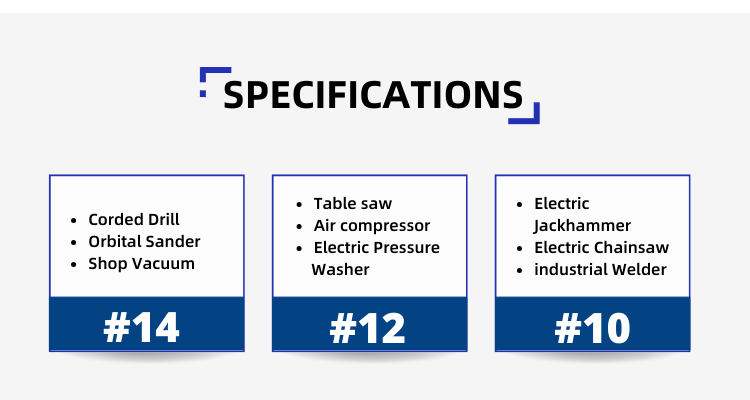 25FT Length Customization Power Cords Extension Cords With Waterproof ETL Standard In Brown Plug Socket for Laptops