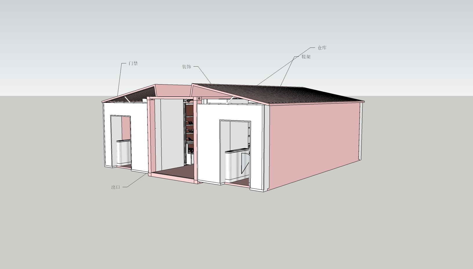 40ft Custom Single Side Expansion Twin Cabin Container House Green Building