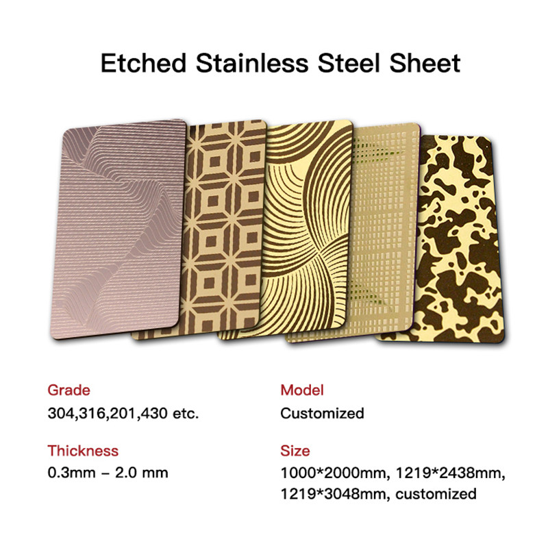 4 X 8 Ft Hairline Etching Stainless Steel Plate For Elevator SS Sheet