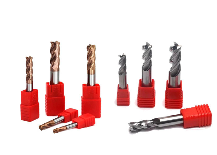2 / 3 / 4 / 6 Flutes Carbide End Mill , Customized Carbide Flat End Mill CE Approval