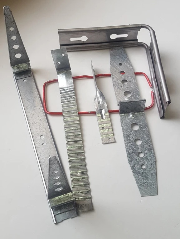 3 Inch Stainless Steel Brick Ties for 1/4 Inch Brick Walls