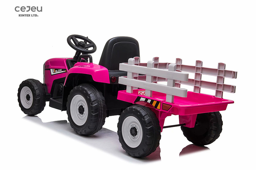 12v500ma Plastic Ride On Tractor With Hopper 8km/Hr Large Ride On Tractor