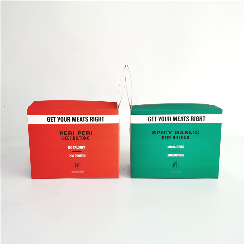 Offset Printing Tear Off Paper Box For Beef Biltong