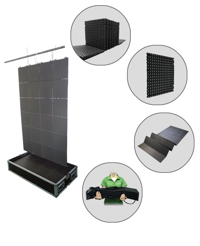 Ultra Slim High Brightness LED Display Advertising Banner Fast Install Dismantle