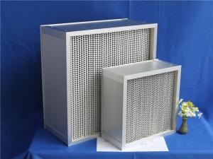 400 Degree Ceramic Glue Dry Air Filter H14 Aluminum Foil Separator Glass Fiber Media
