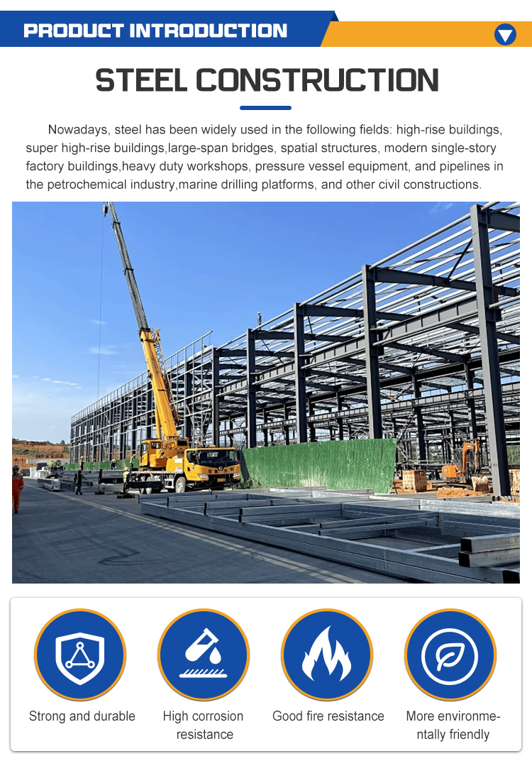 Galvanized Steel Structure Building Customized for Your Building Requirements