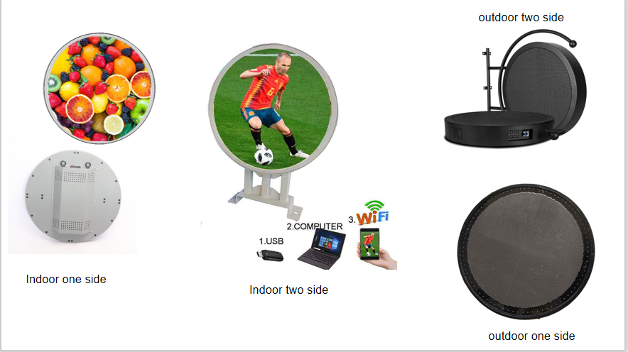 UHLED Bendable Curved Led Screen Double Sides Full Color RGB