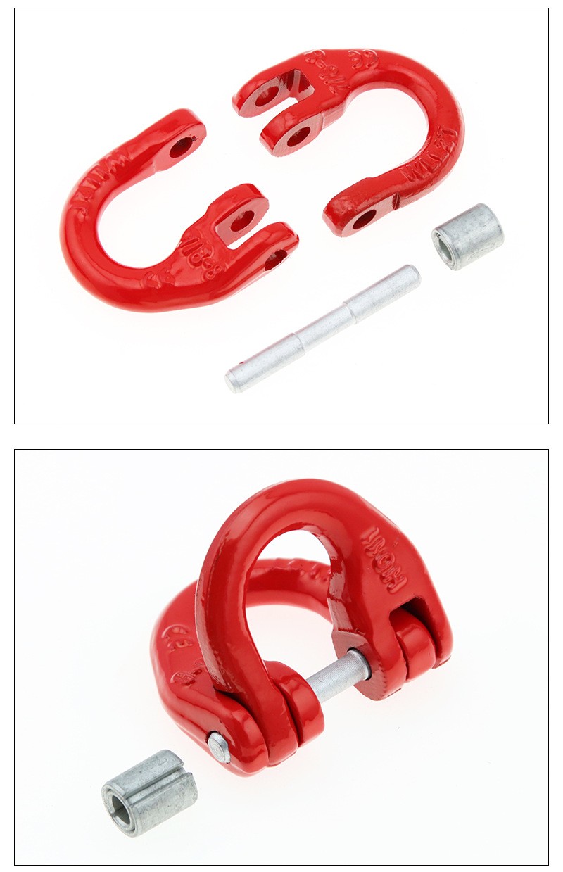 G80 12.5T Grade 80 Connecting Link Hammer Lock Chain Connector with Long-lasting Painting Finish