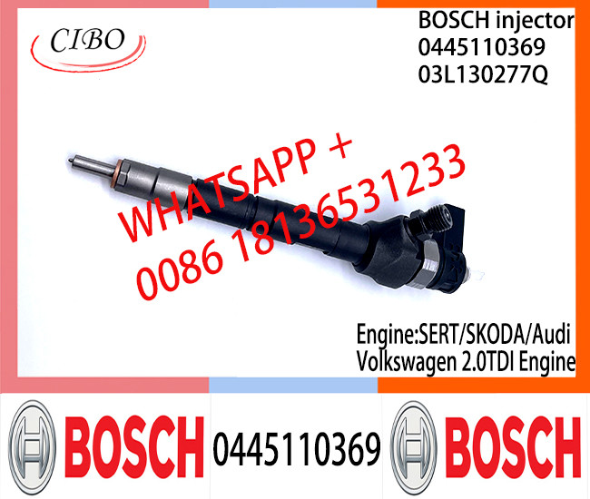 BOSCH injetor Common fuel Injector 0445110368 0445110369 0445110646 03L130277Q for SERT/SKODA/Audi1/Volkswagen 2.0TDI