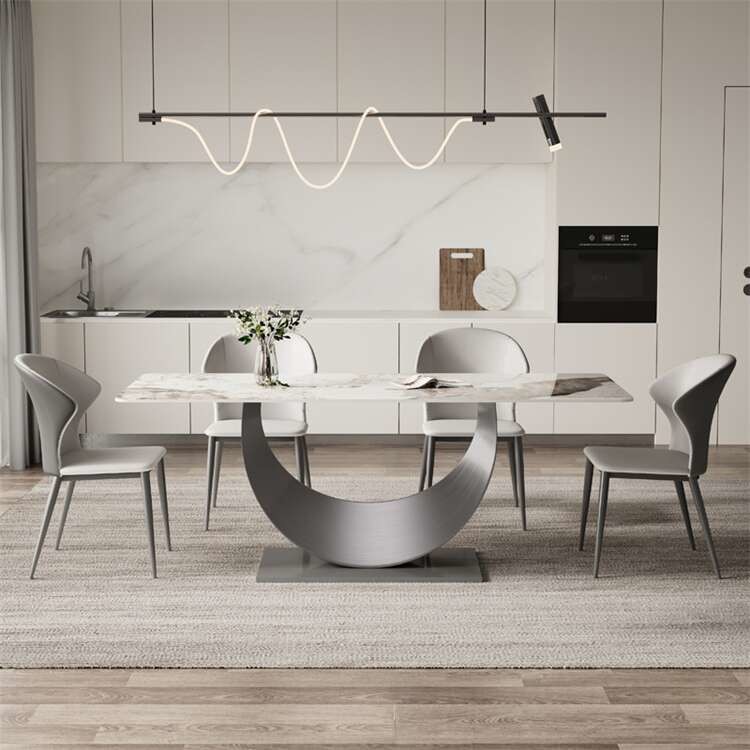 Marble / Sintered Stone / Quartz Stone Dining Table 6 Seater Luxury