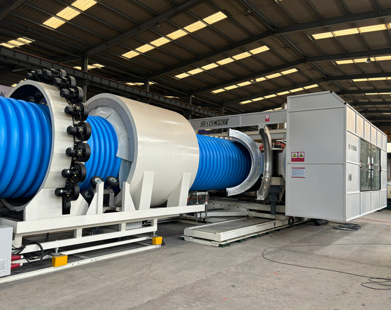 OD2000 Double Layer Plastic Corrugated Pipe Manufacturing Process Making Machine