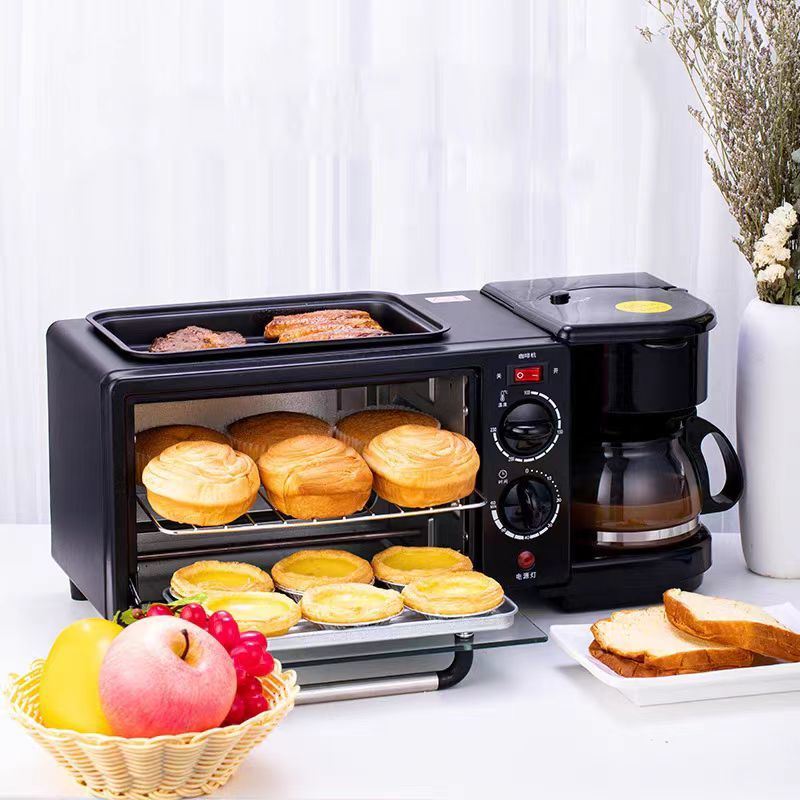 OEM Electric Oven/ Coffee Machine / Frying Pan - 3-in-1 Breakfast Maker