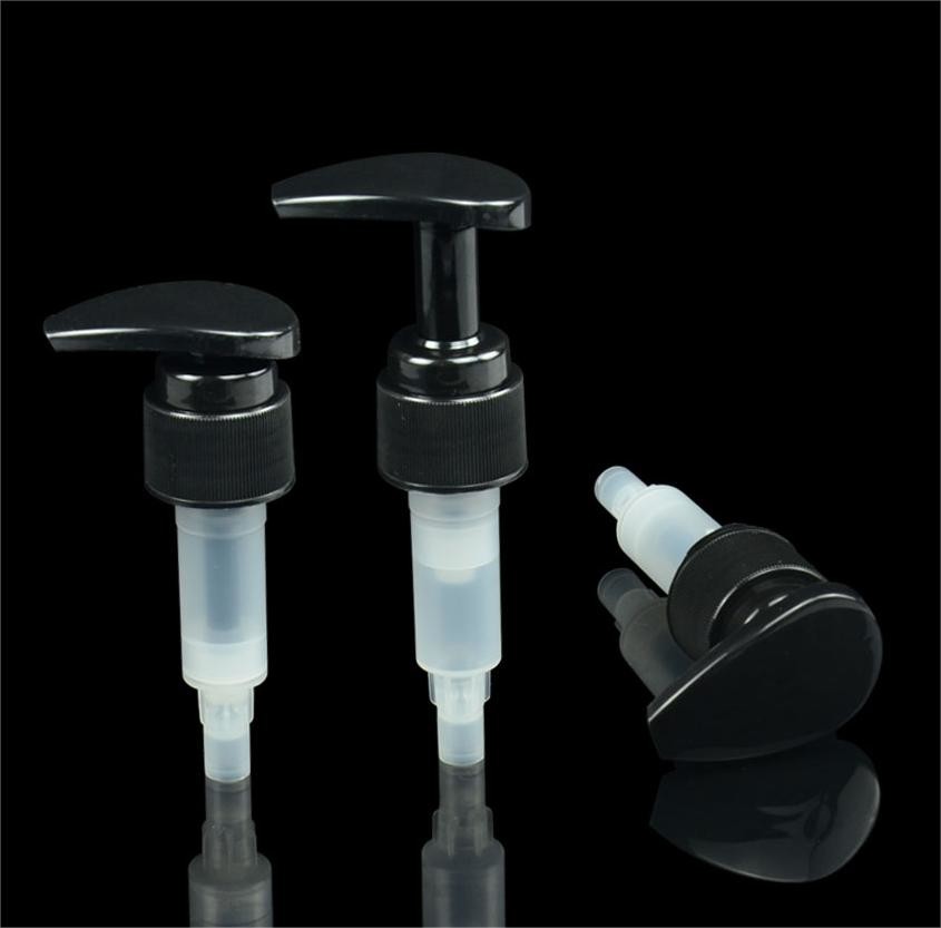Leakproof PP Ribbed Airless Cosmetic Lotion Pump 2.5CC Output With Outer Spring
